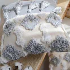 Boho Kissenbezug aus Baumwolle - Ethno Wohndekor Akzent