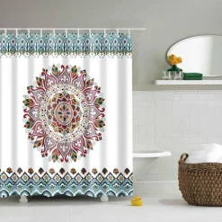Boho Mandala Duschvorhang - Stilvolles Badezimmerdekor