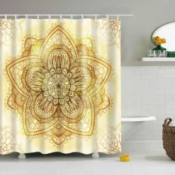 Boho Mandala Duschvorhang - Stilvolles Badezimmerdekor