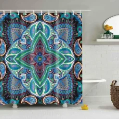 Boho Mandala Duschvorhang - Stilvolles Badezimmerdekor