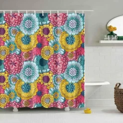 Boho Mandala Duschvorhang - Stilvolles Badezimmerdekor