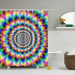 Boho Mandala Duschvorhang - Stilvolles Badezimmerdekor