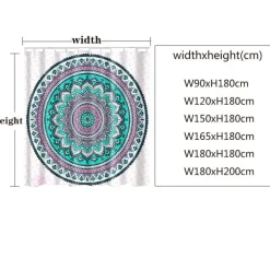 Boho Mandala Duschvorhang - Stilvolles Badezimmerdekor