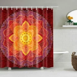 Boho Mandala Duschvorhang - Stilvolles Badezimmerdekor