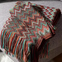 Boho Muster Überwurfdecke - Gemütliche Dekodecke