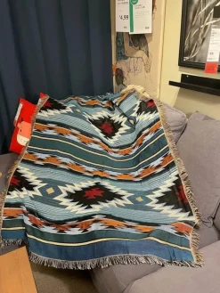 Boho Nordische Überwurfdecke - Gemütliche dekorative Strickdecke