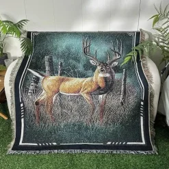 Boho Nordische Sofadecke - Gobelin Tagesdecke Dekor