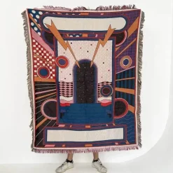 Boho Nordische Sofadecke - Gobelin Tagesdecke Dekor