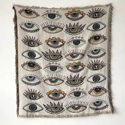 Boho Schlangenmuster Sofadecke - Gobelin Dekor Bezug