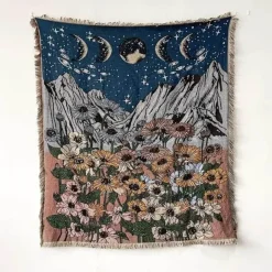 Boho Schlangenmuster Sofadecke - Gobelin Dekor Bezug