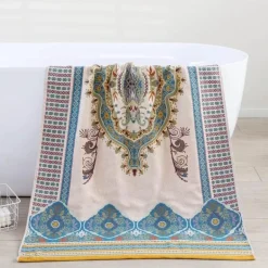 Boho Schnelltrocknendes Badetuch aus Baumwollgaze - Großes Wickeltuch