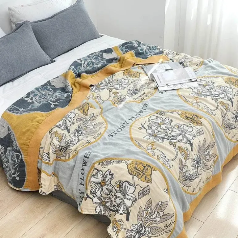 Boho-Baumwolldecke – Leichte Sommerdecke für Betten und Sofas