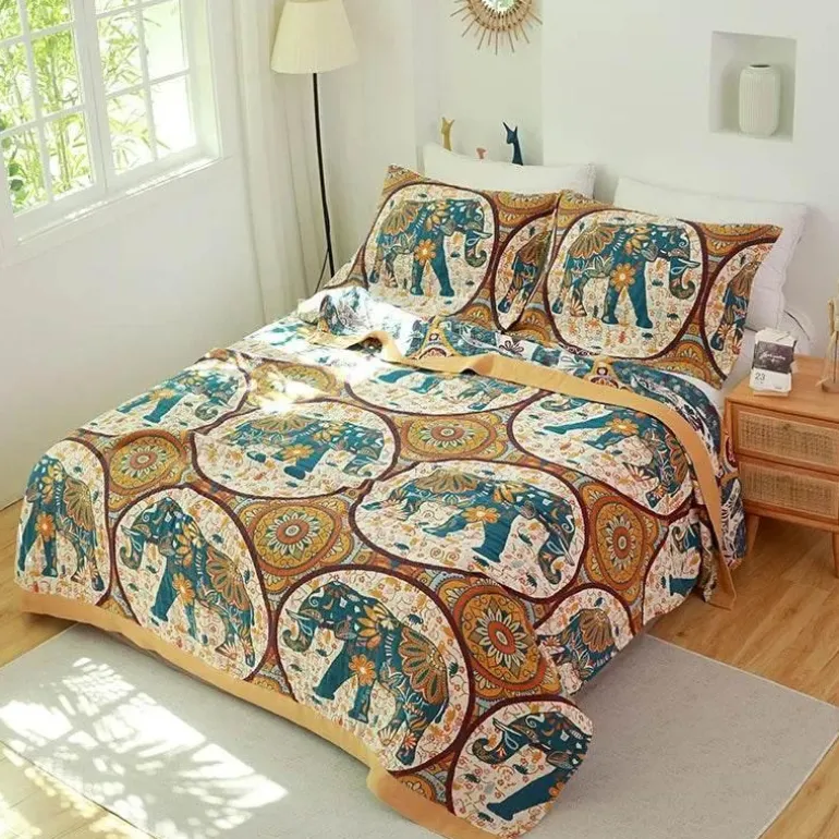 Boho-Baumwolldecke – Leichte Sommerdecke für Betten und Sofas