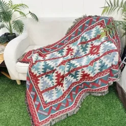 Boho-Überwurfdecke – gemütliche, dekorative Decke