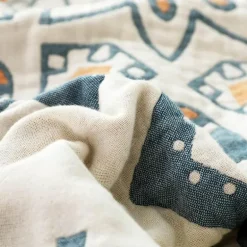 Boho-Überwurfdecke aus Baumwolle – weiche Sommerdecke für Betten