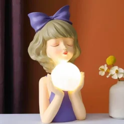 Bowknot-Nachtlampe – süße Schlafzimmerbeleuchtung für Mädchen