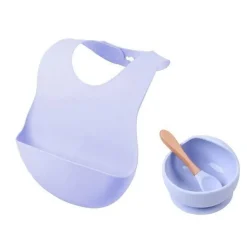 BPA-freies Babygeschirrset aus Silikon – weich und leicht zu reinigen