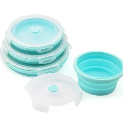BPA-freies Silikon-Lebensmittelbehälter-Set – vielseitige Lunchboxen für Obstsalat und mehr