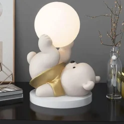 Bären-Nachtlampe – Süßes Tischlicht aus Kunstharz