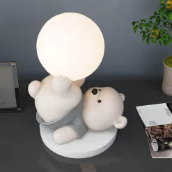 Bären-Nachtlampe – Süßes Tischlicht aus Kunstharz