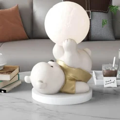 Bären-Nachtlampe – Süßes Tischlicht aus Kunstharz