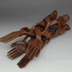 Bärenplatte aus Holz – Serene Luck Bear Serviertablett