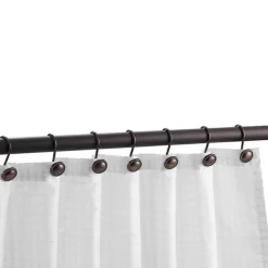 Bronze Shower Curtain Hooks - Decorative Bathroom Accessories
