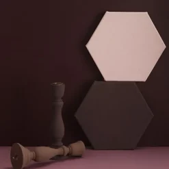 Brush Painted Wood Candle Holder – Vintage Matte Decorative Stand