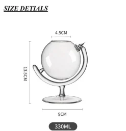 Bubble Martini-Glas – Hochwertiges transparentes Trinkgeschirr