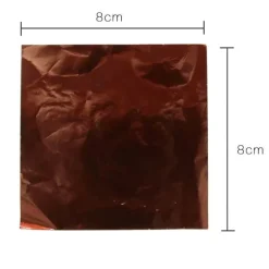 Bunte Alufolienfolien - 8x8cm für selbstgemachte Süßigkeitenverpackungen