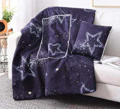 Bunte Cartoon-Kissendecke - 2-in-1-Plüschüberwurf