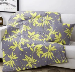 Bunte Cartoon-Kissendecke - 2-in-1-Plüschüberwurf