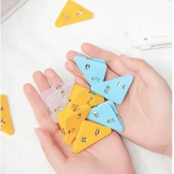 Bunte dreieckige Bucheckenklammern – einfache Seitenhalter zum Lesen