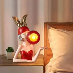 Bunte Harz-Tischlampe – Elegante dekorative Beleuchtung für Mädchen