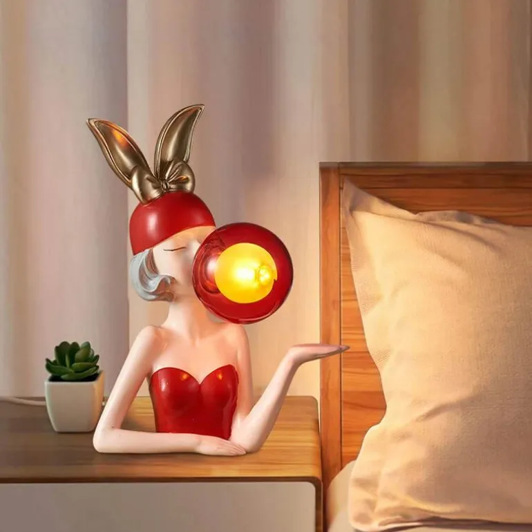Bunte Harz-Tischlampe – Elegante dekorative Beleuchtung für Mädchen