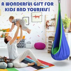Bunte Kinderhängematte - Gemütlicher Kinderbett-Kokon