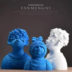 Bunte Kindervasen aus Kunstharz – lustige Kinderdekoration