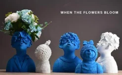 Bunte Kindervasen aus Kunstharz – lustige Kinderdekoration