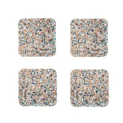 Bunte Korkuntersetzer – Lebendige Getränkeuntersetzer fürs Homeoffice