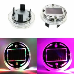 Bunte LED Solar Reifenkappenleuchten - Helles Autozubehör