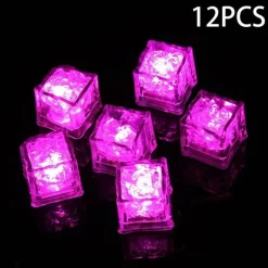 Bunte LED-Eiswürfel – Leuchtende, wasseraktivierte Partydekoration
