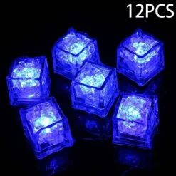 Bunte LED-Eiswürfel – Leuchtende, wasseraktivierte Partydekoration