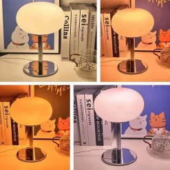 Bunte Macaron-Glas-Tischlampe – dekorative Akzentbeleuchtung