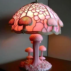 Bunte Pilz-Harzlampe - Einzigartiges Wohndekorlicht