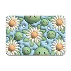 Bunte, rutschfeste, wasserabsorbierende Matte – lustiges Cartoon-Design