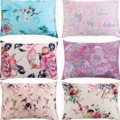 Bunte Seidenkissenbezüge - 100 % natürlicher Stoff