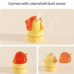 Bunte Wasserflasche mit Drehverschluss und integriertem Strohhalm