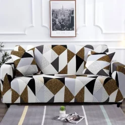 Bunter rutschfester Sofabezug – moderner Möbelschutz