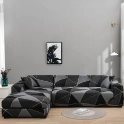 Bunter rutschfester Sofabezug – moderner Möbelschutz