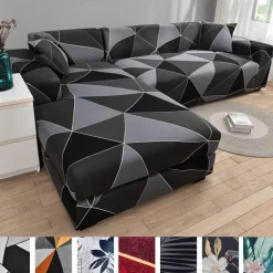 Bunter rutschfester Sofabezug – moderner Möbelschutz
